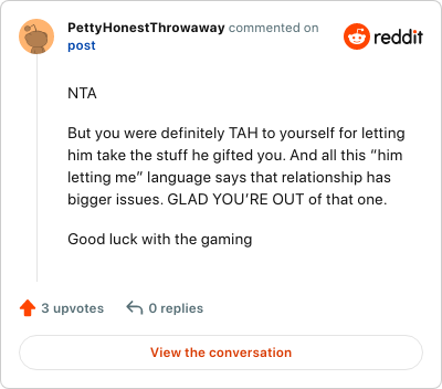 Image credit: PettyHonestThrowaway | PettyHonestThrowaway