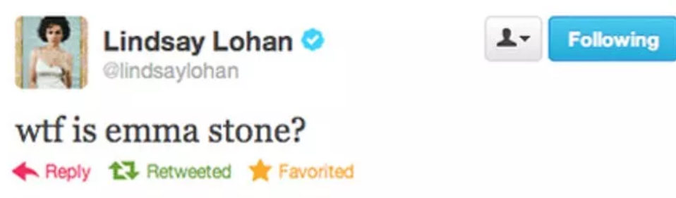 Image credit: Twitter | @lindsaylohan