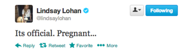 Image credit: Twitter | @lindsaylohan